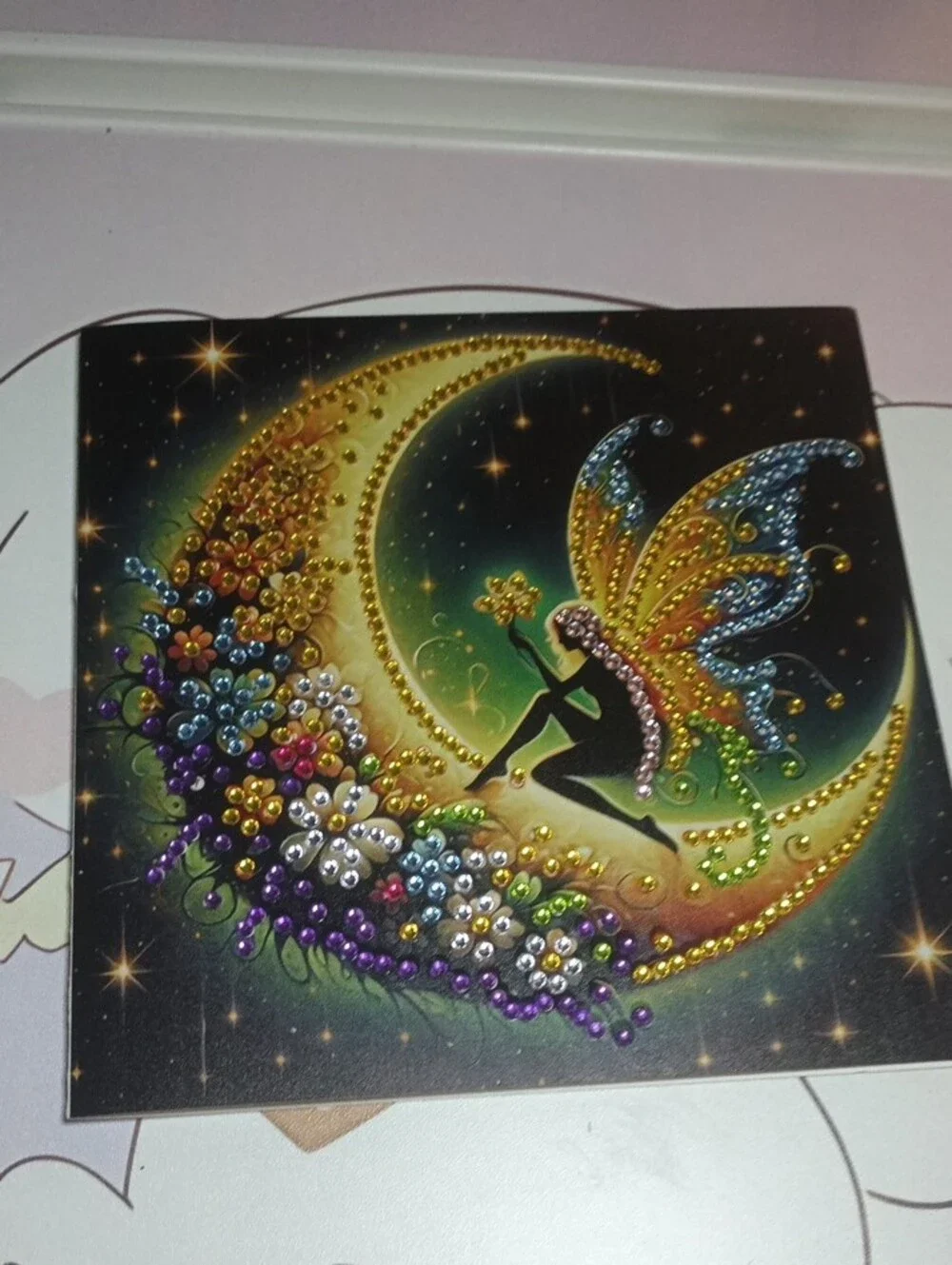 Crescent Moon Fairy Card Handmade